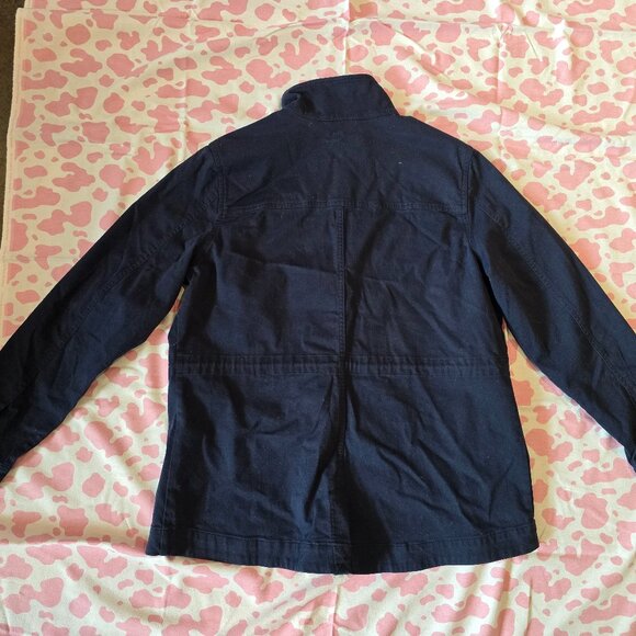 L.L. Bean Blue Utility Jacket with Stand-Up Collar - Picture 2 of 10